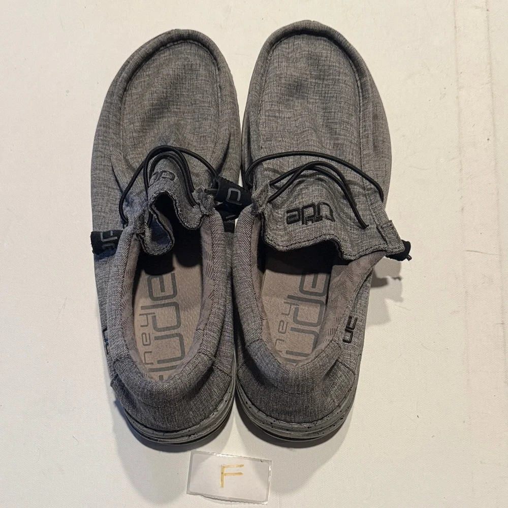 Hey Dude Men's Charcoal Slip-On Loafers